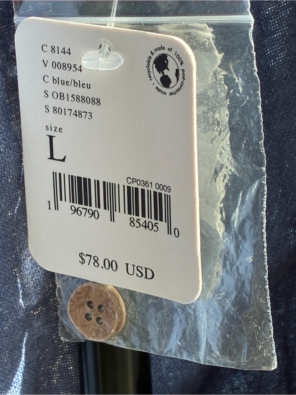 Free People Crafted Cargo Pants NWT Size L - Picture 8 of 8
